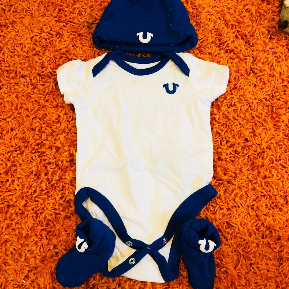True Religion baby Onesie